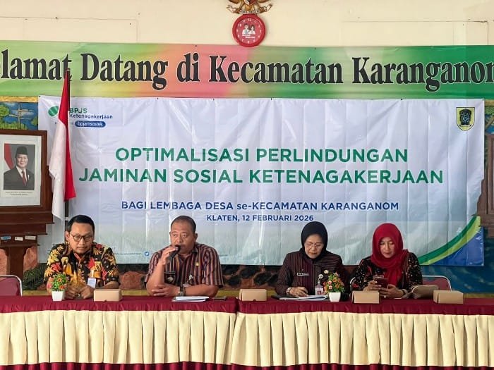 BPJS Ketenagakerjaan Klaten Optimalkan Kepesertaan Perangkat Desa hingga BUMDes di Karanganom