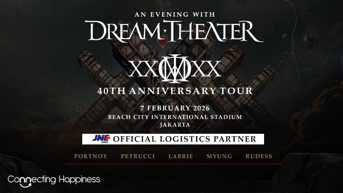 JNE Dukung Konser Dream Theater di Jakarta